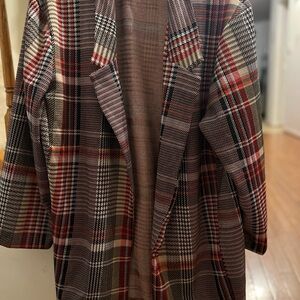 Plaid Long Coat
